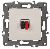 Розетка аудио без рамки Эра Elegance 1-м. слоновая кость картинка